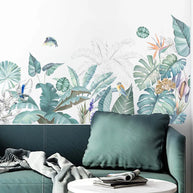 Tropical Green Plant Turtle Back Wall Sticker – PVC Wall Decal-MinimalisticDecor