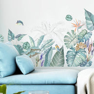 Tropical Green Plant Turtle Back Wall Sticker – PVC Wall Decal-MinimalisticDecor