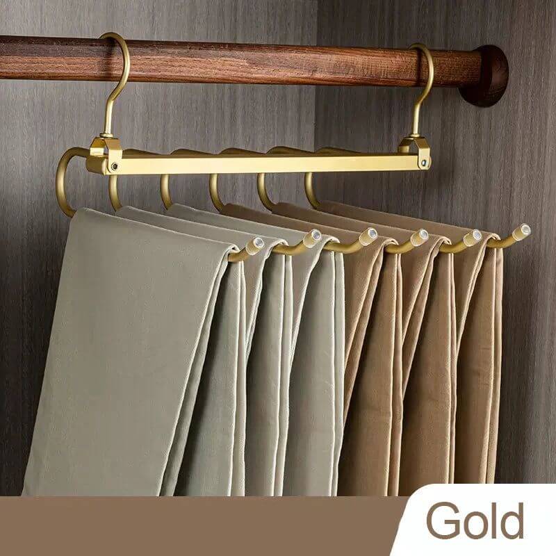 Trousers 6 in 1 Folding 360° Rotatable Aluminium Alloy Hangers-MinimalisticDecor.com