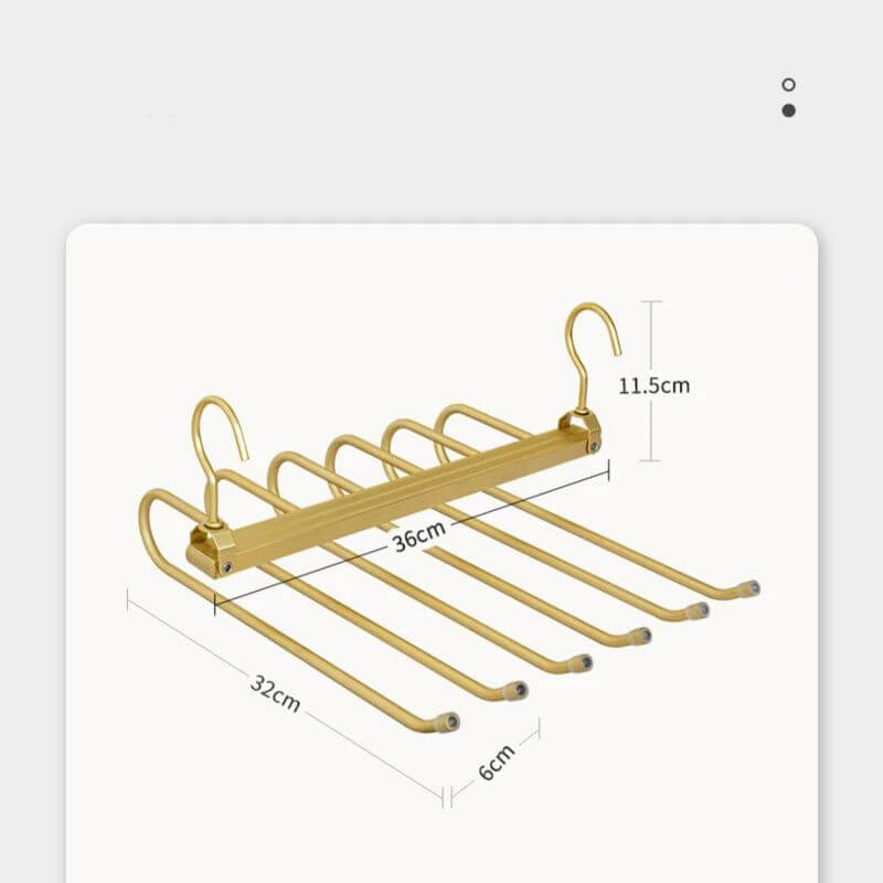 Trousers 6 in 1 Folding 360° Rotatable Aluminium Alloy Hangers-MinimalisticDecor.com