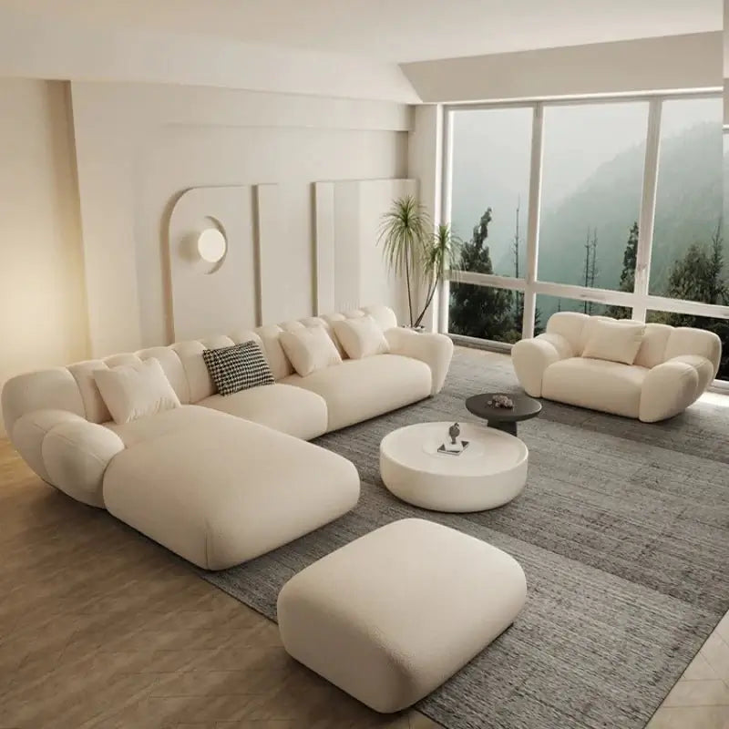 Tulip Loveseat Lounge Corner Sofa Set-MinimalisticDecor.com