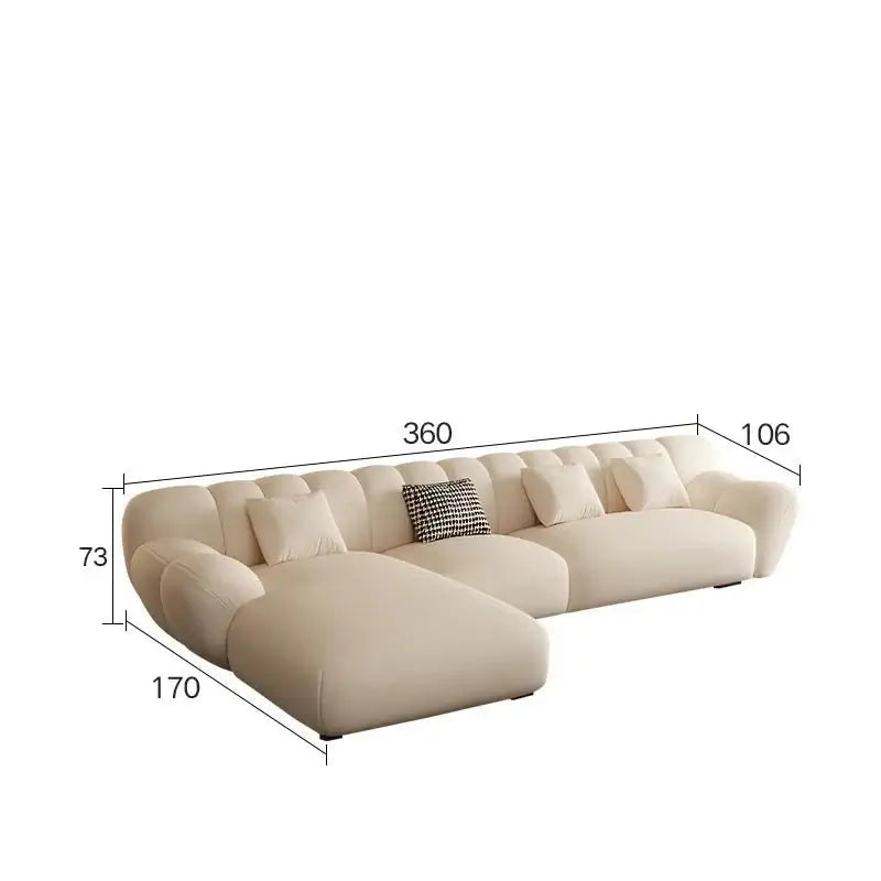 Tulip Loveseat Lounge Corner Sofa Set-MinimalisticDecor.com