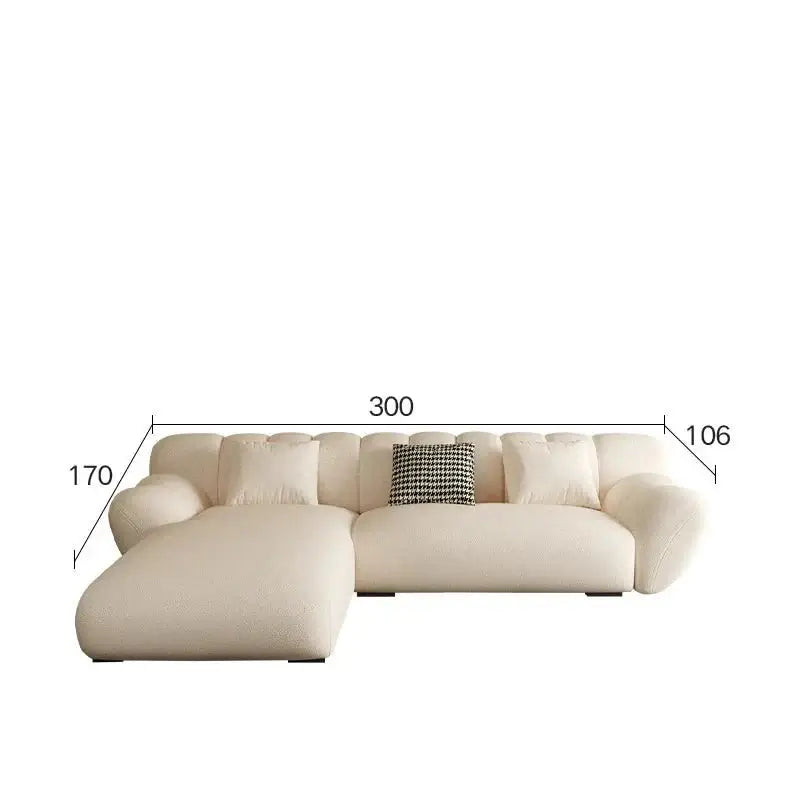 Tulip Loveseat Lounge Corner Sofa Set-MinimalisticDecor.com