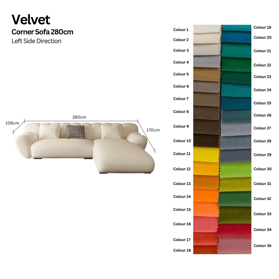 Tulip Loveseat Lounge Corner Sofa Set-MinimalisticDecor.com