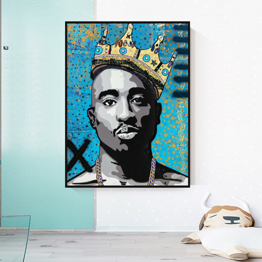 TuPac Singers Canvas Wall Art-MinimalisticDecor.com