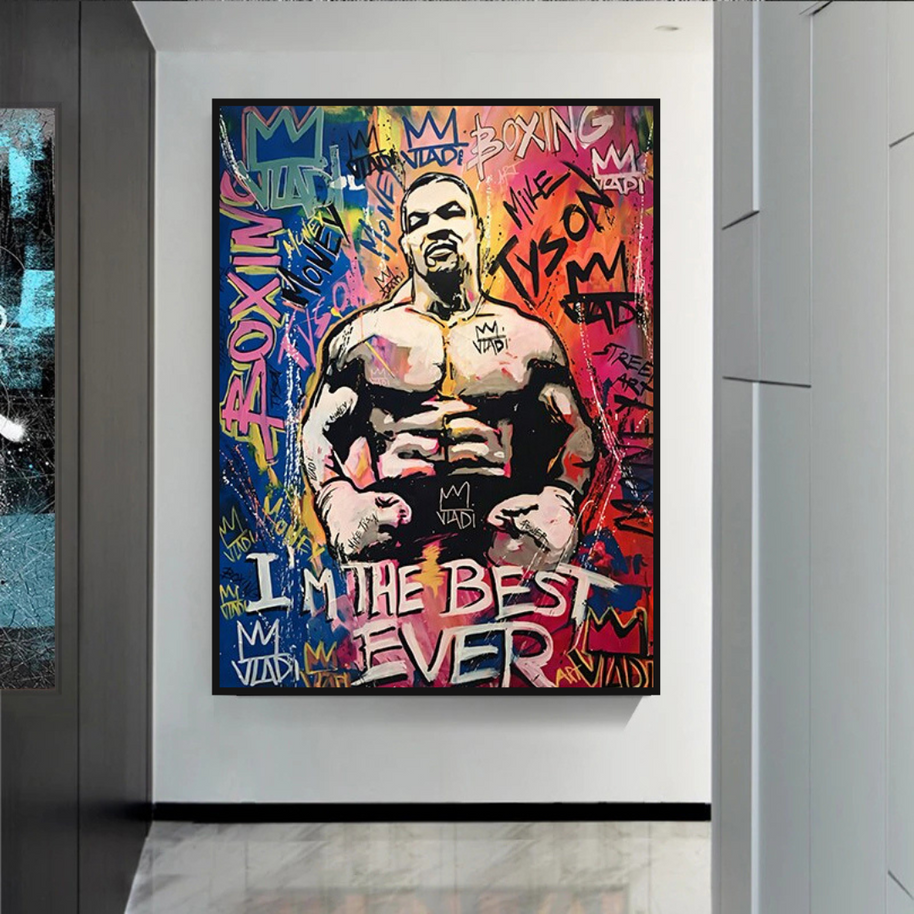 Tyson Fury Champion Boxing Canvas Wall Art-MinimalisticDecor.com