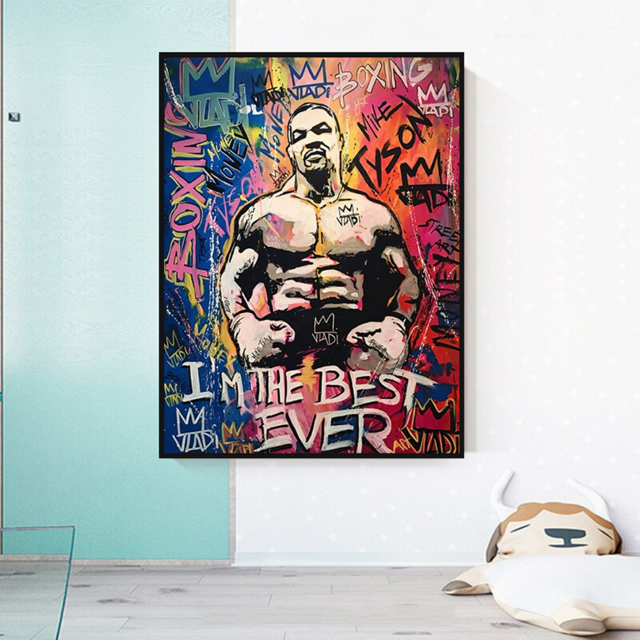 Tyson Fury Champion Boxing Canvas Wall Art-MinimalisticDecor.com