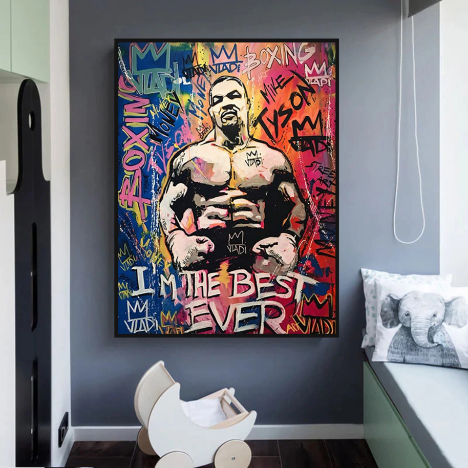 Tyson Fury Champion Boxing Canvas Wall Art-MinimalisticDecor.com