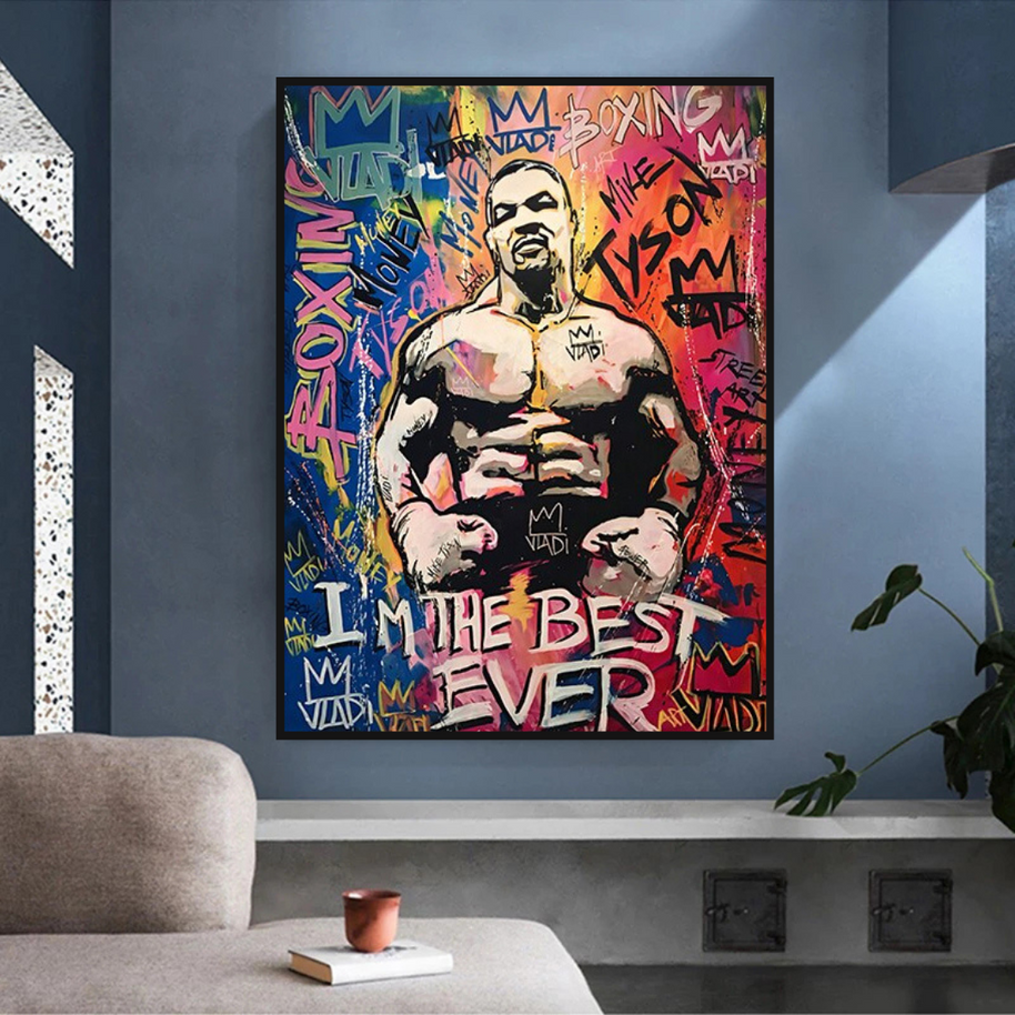 Tyson Fury Champion Boxing Canvas Wall Art-MinimalisticDecor.com