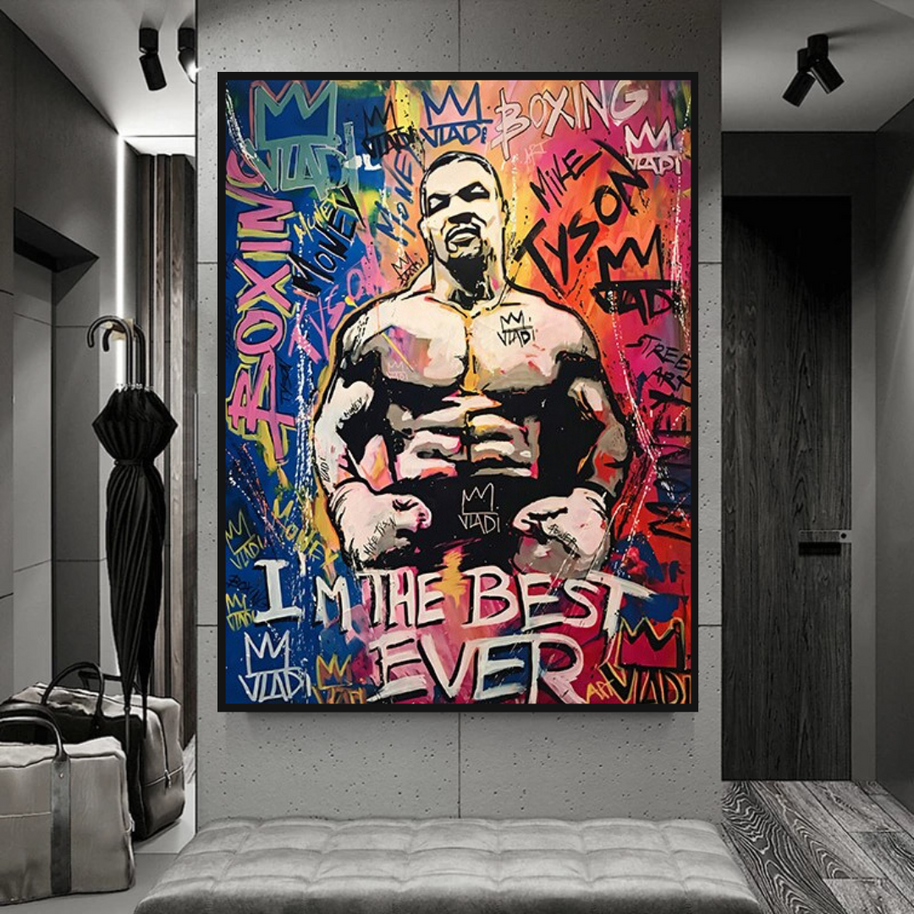 Tyson Fury Champion Boxing Canvas Wall Art-MinimalisticDecor.com