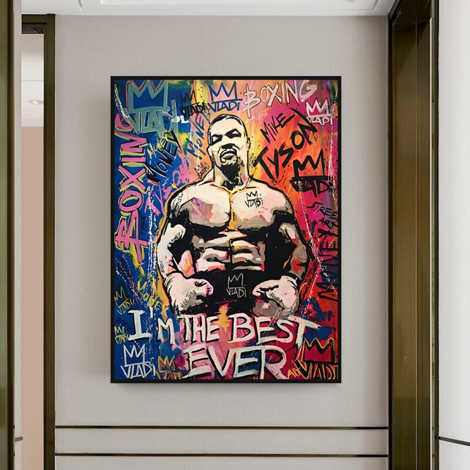 Tyson Fury Champion Boxing Canvas Wall Art-MinimalisticDecor.com