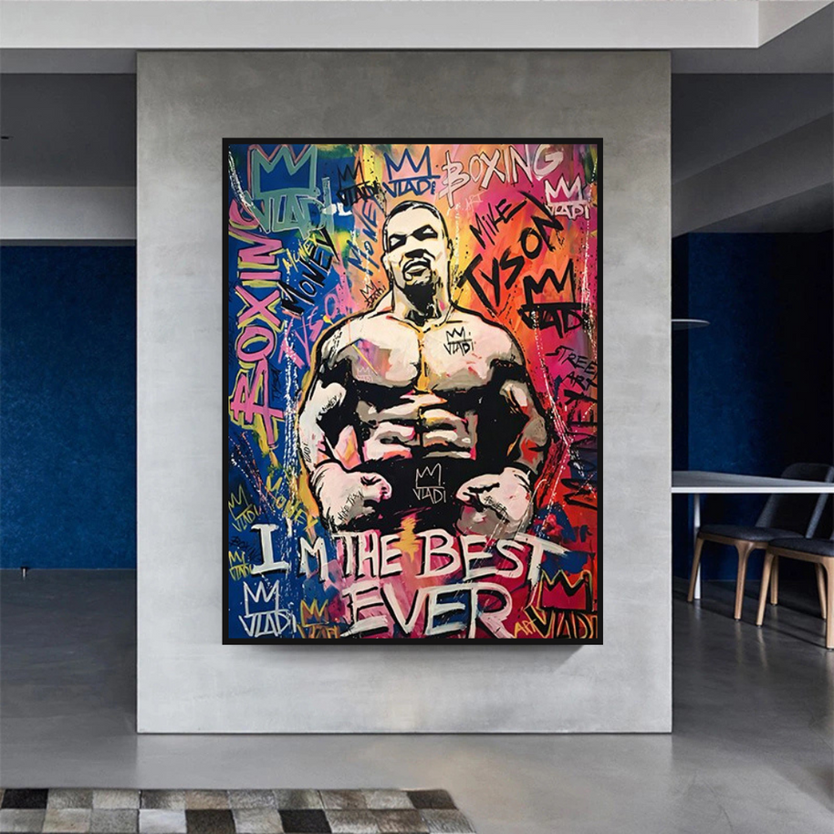 Tyson Fury Champion Boxing Canvas Wall Art-MinimalisticDecor.com