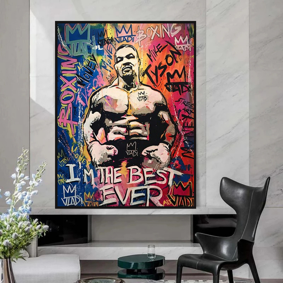 Tyson Fury Champion Boxing Canvas Wall Art-MinimalisticDecor.com
