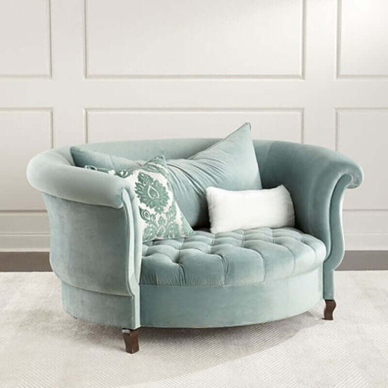 Velvet Sofa Chair: Ergonomic Style Combined-MinimalisticDecor.com