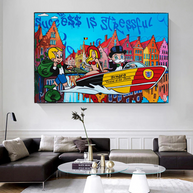 Venice Billionaire: Mr Monopoly & Richie Wall Art-MinimalisticDecor.com