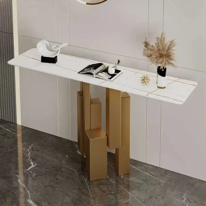 Vertical Builds Living Room Corner Console Table-MinimalisticDecor.com