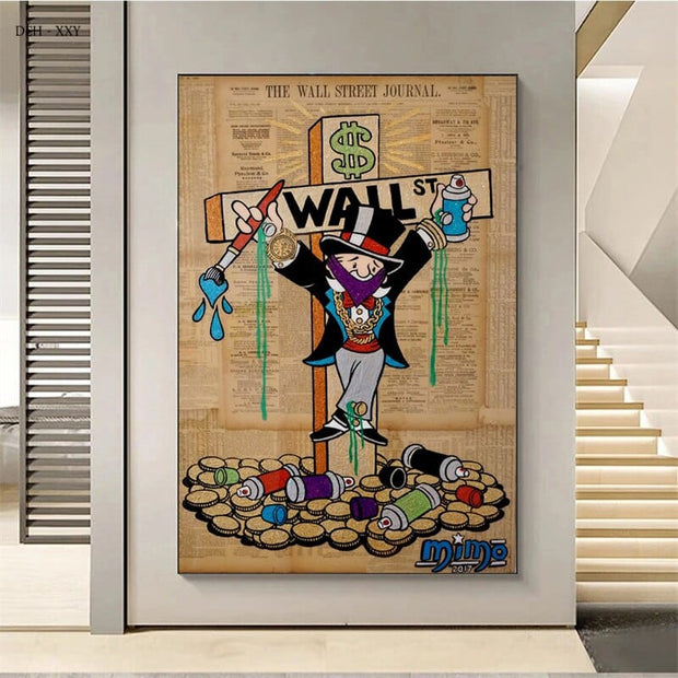 Vintage Alec & Richie Starry Sky Canvas Wall Art-MinimalisticDecor.com