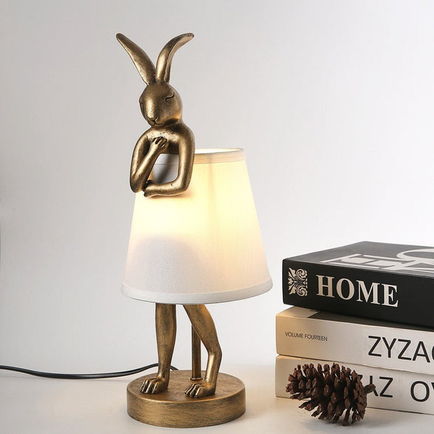 Vintage Bathing Rabbit Table Lamp-MinimalisticDecor.com