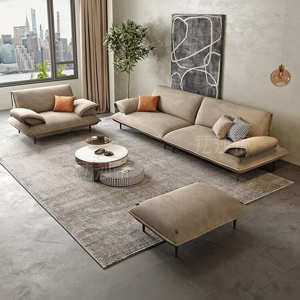 Vintage Luxury Oak Designer Sofa Set-MinimalisticDecor.com