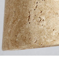 Wabi-Sabi Natural Stone Hanging Wall Light – Downward Iron-MinimalisticDecor.com