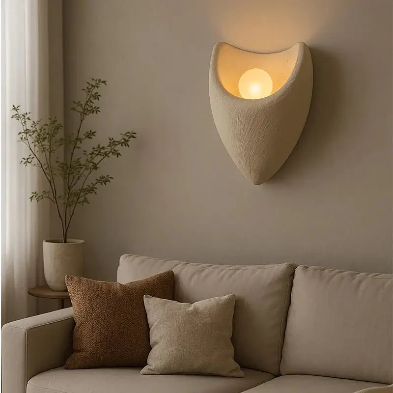 Wabi-Sabi Resin Wall Lamp – Bedside Reading Light-MinimalisticDecor.com