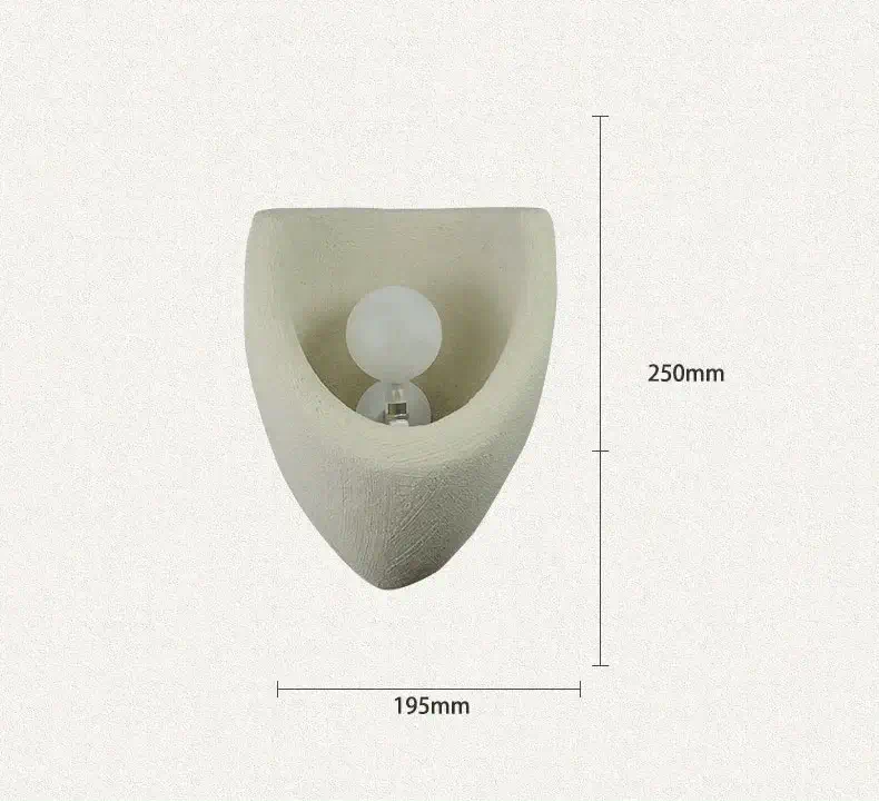 Wabi-Sabi Resin Wall Lamp – Bedside Reading Light-MinimalisticDecor.com