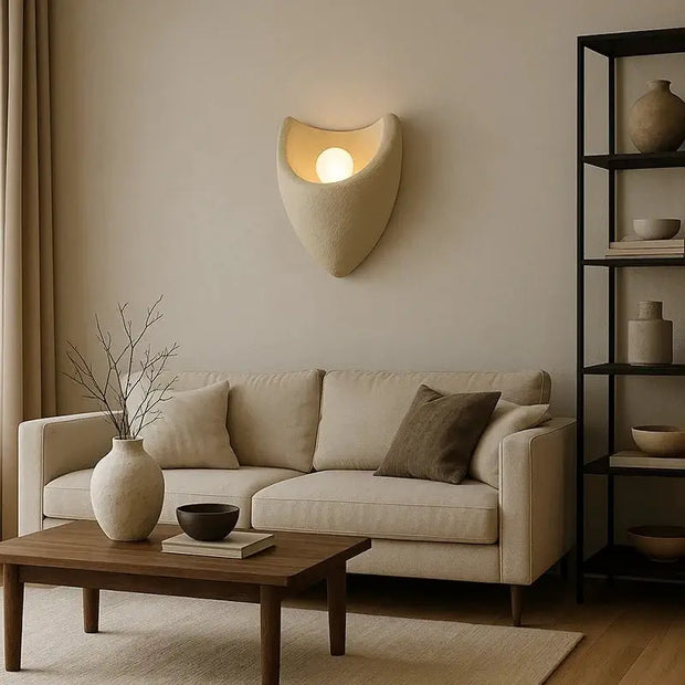 Wabi-Sabi Resin Wall Lamp – Bedside Reading Light-MinimalisticDecor.com
