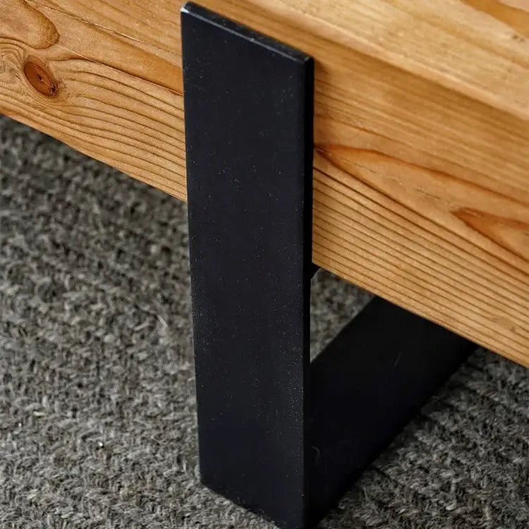 Wabi-Sabi Solid Wood Coffee Table – Minimalist Pine Design-MinimalisticDecor.com