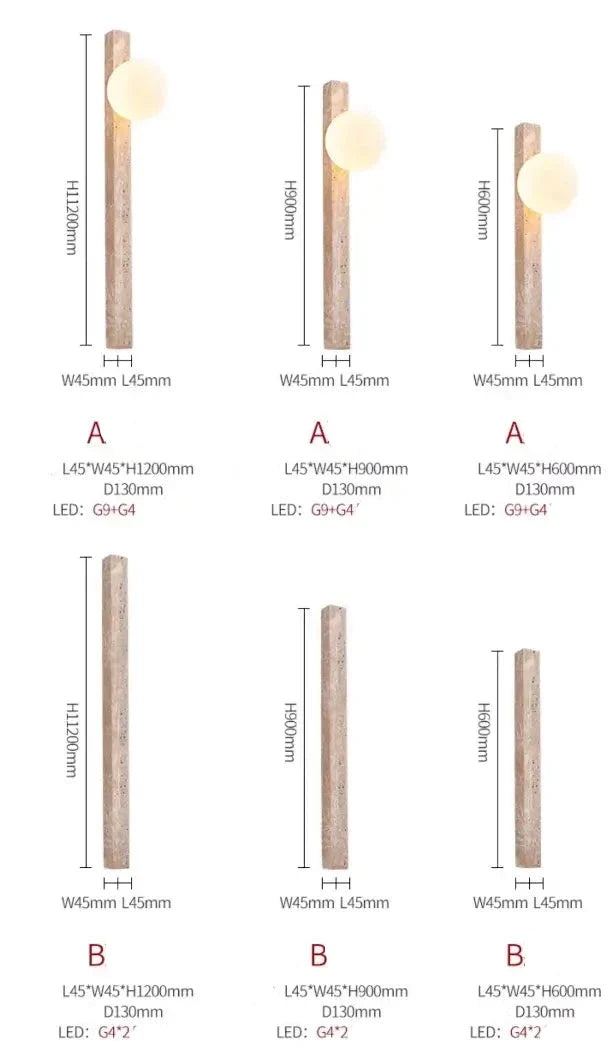 Wabi-Sabi Stone Wall Lamp-MinimalisticDecor.com