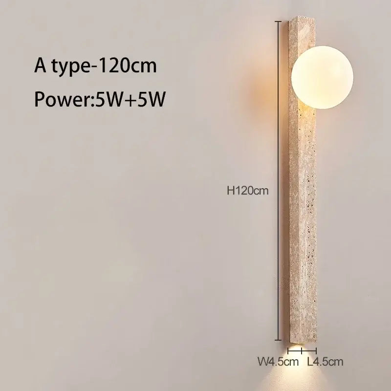 Wabi-Sabi Stone Wall Lamp-MinimalisticDecor.com