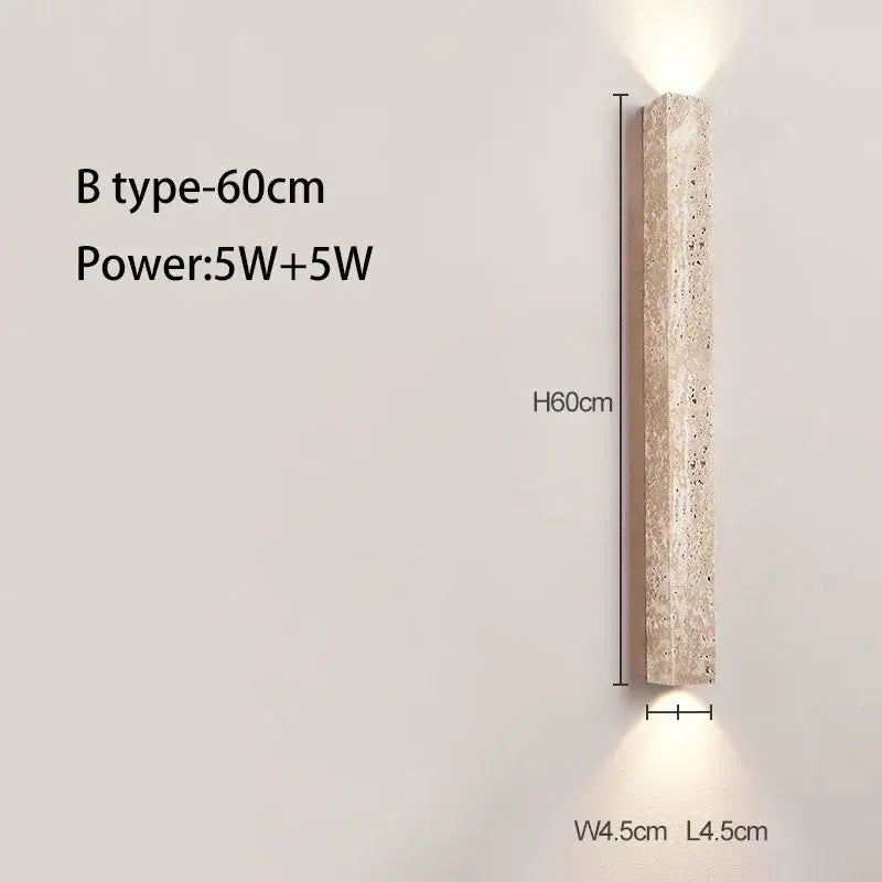 Wabi-Sabi Stone Wall Lamp-MinimalisticDecor.com