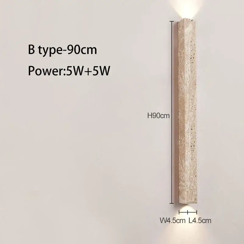 Wabi-Sabi Stone Wall Lamp-MinimalisticDecor.com