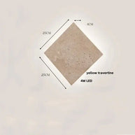 Wabi-Sabi Travertine LED Wall Light – Natural Stone Wall Sconce-MinimalisticDecor.com