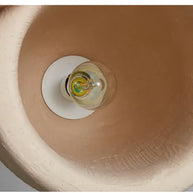 Wabi-Sabi Travertine Pendant Chandelier – E27 LED Cord Light in White & Beige-MinimalisticDecor.com