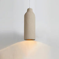 Wabi-Sabi Travertine Pendant Chandelier – E27 LED Cord Light in White & Beige-MinimalisticDecor.com
