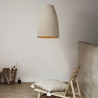 Wabi-Sabi Travertine Pendant Chandelier – E27 LED Cord Light in White & Beige-MinimalisticDecor.com
