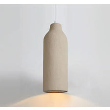 Wabi-Sabi Travertine Pendant Chandelier – E27 LED Cord Light in White & Beige-MinimalisticDecor.com