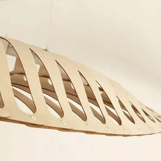 Wabi Sabi Wood Art Fish Bone Pendant Chandelier-MinimalisticDecor.com