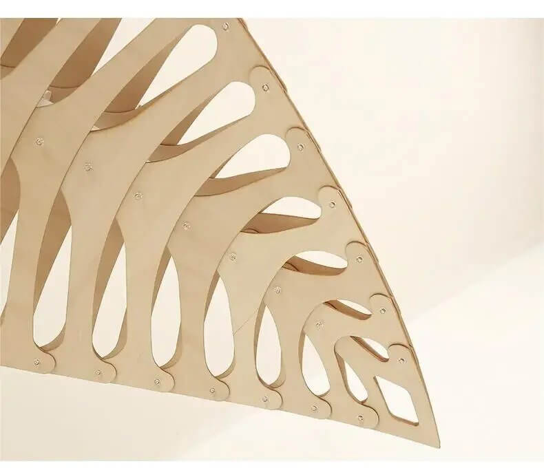 Wabi Sabi Wood Art Fish Bone Pendant Chandelier-MinimalisticDecor.com