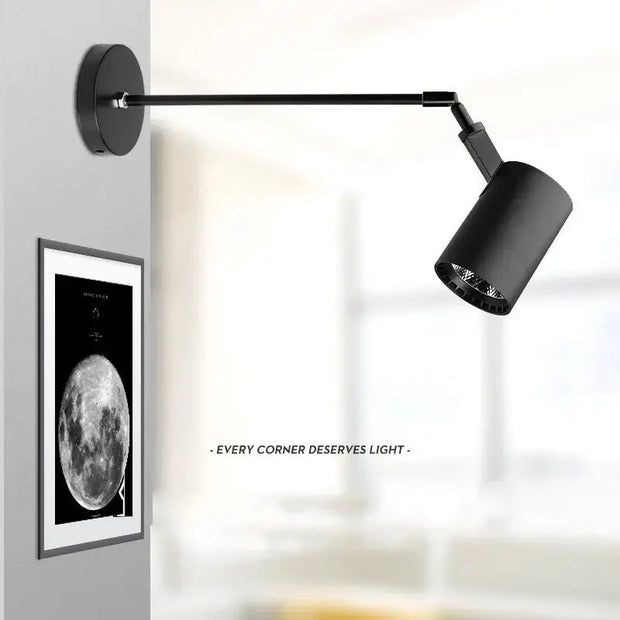 Wall Art LED Long Arm Extendable Telescopic Wall Light-MinimalisticDecor.com