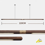 Walnut Hanging Light: Unique and Stylish Lighting Solution-MinimalisticDecor.com