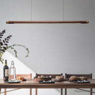 Walnut Hanging Light: Unique and Stylish Lighting Solution-MinimalisticDecor.com