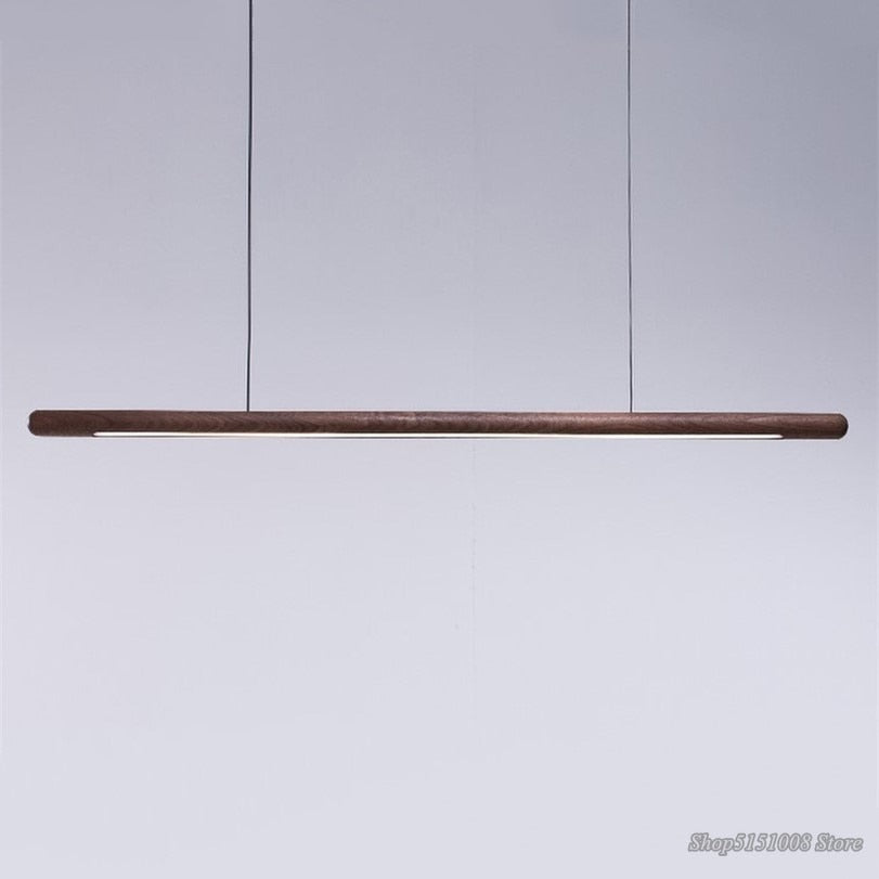 Walnut Hanging Light: Unique and Stylish Lighting Solution-MinimalisticDecor.com