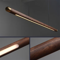 Walnut Hanging Light: Unique and Stylish Lighting Solution-MinimalisticDecor.com