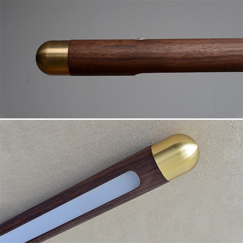 Walnut Hanging Light: Unique and Stylish Lighting Solution-MinimalisticDecor.com