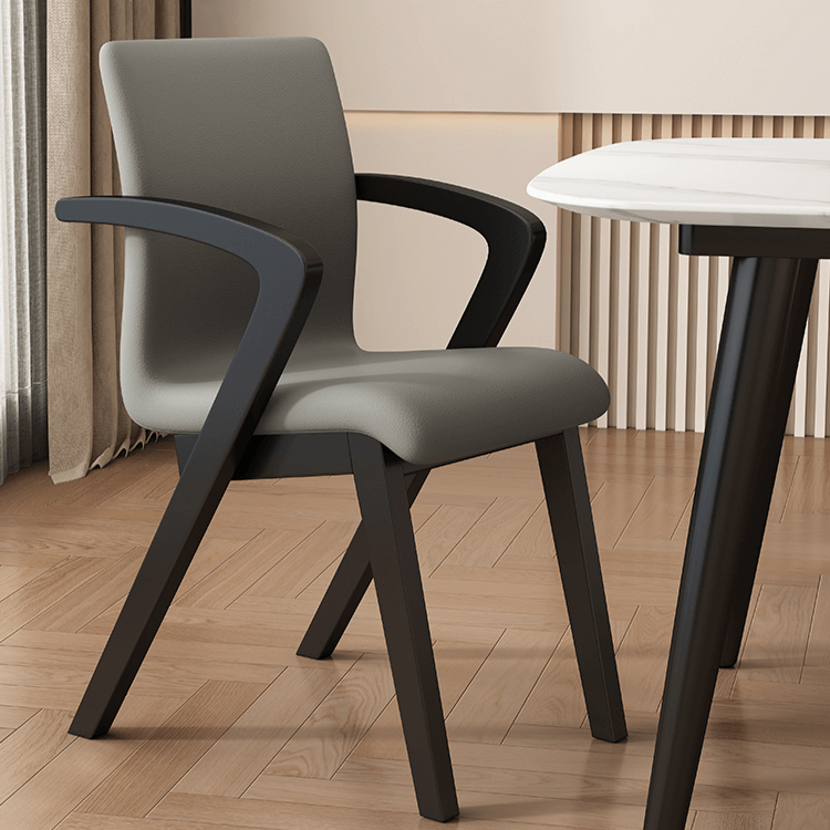 Walnut Wood Arch Dining Chairs – 3 Elegant Walnut Finishes-MinimalisticDecor.com