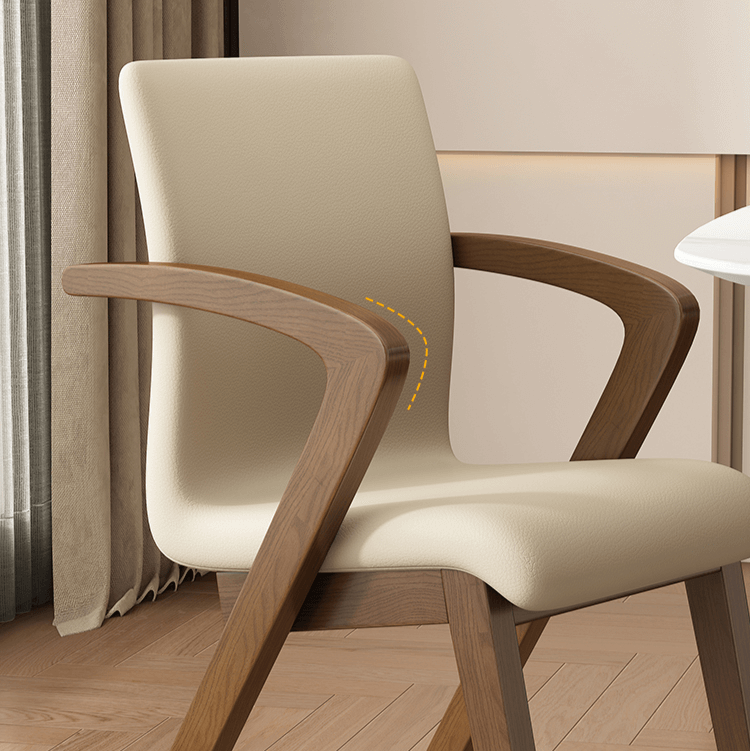 Walnut Wood Arch Dining Chairs – 3 Elegant Walnut Finishes-MinimalisticDecor.com