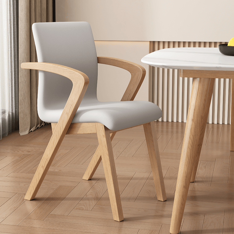 Walnut Wood Arch Dining Chairs – 3 Elegant Walnut Finishes-MinimalisticDecor.com