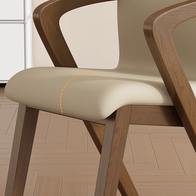 Walnut Wood Arch Dining Chairs – 3 Elegant Walnut Finishes-MinimalisticDecor.com