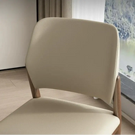 Walnut Wood Comfort Dining Chairs-MinimalisticDecor.com